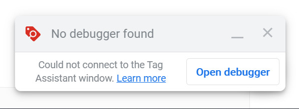 Google Tag Manager (GTM) 除錯工具的小工具視窗